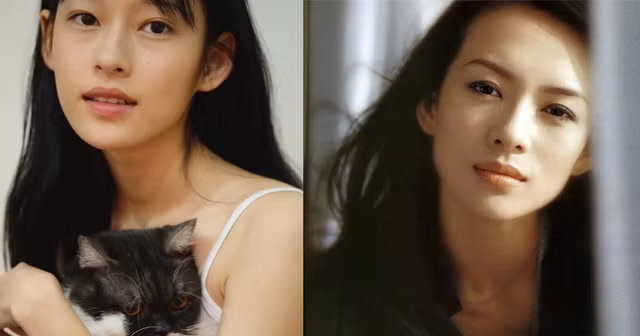 Nàng hot girl Hà thành được nhiều người nhận xét có gương mặt xinh đẹp, nhiều nét hao hao Chương Tử Di.