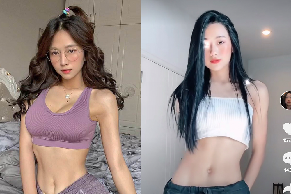 Tuy nhiên, có một điểm khác biệt giữa hai cô gái này chính là ở vòng 1. Nếu Lê Bống gây ấn tượng với vòng 1 khá đầy đặn thì "phiên bản sinh đôi" lại hoàn toàn lép vế.