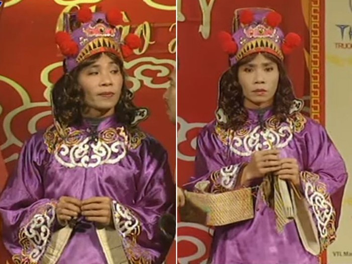 Táo Quân 2008: Vẫn bộ trang phục tương tự như năm trước nhưng tóc Bắc Đẩu xoăn hơn, tô son và đánh phấn mắt.