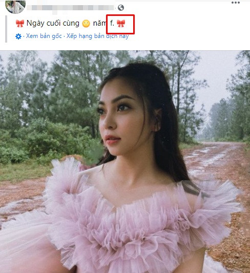 Thời gian gần đây trên mạng xã hội lại rộ tin đồn Nhật Lê sắp lấy chồng. Mọi chuyện bắt đầu từ việc cô nàng lộ ảnh đi chụp hình cưới. Đến tối 31/12, Nhật Lê tiếp tục gây tò mò khi đăng ảnh bản thân kèm caption lấp lửng: "Ngày cuối cùng năm f". Mọi người cho rằng "f" ở đây có nghĩa là "FA" - độc thân. Dịch nguyên lại cả câu là: "Ngày cuối cùng năm FA".