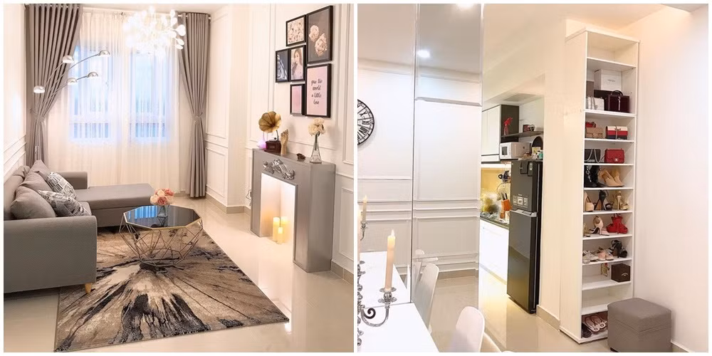 Thuý Vi từng khoe sở hữu một căn hộ sang xịn cùng hàng loạt đồ hiệu.