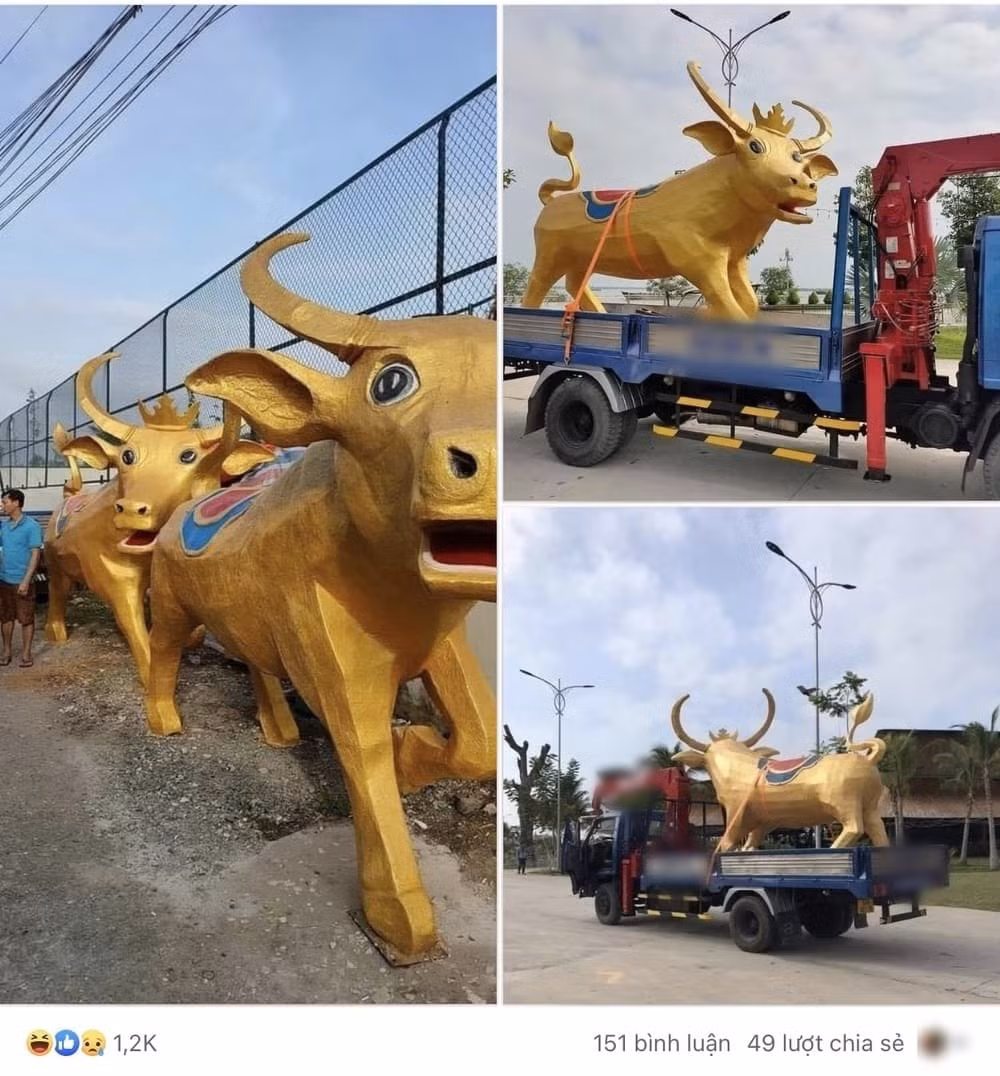 Cư dân mạng hiện tại đang đặc biệt quan tâm đến những hình ảnh mô hình hài hước về linh vật "Trâu vàng" năm Tân Sửu. Vì đây là mô hình đầu tiên "mở bát" linh vật nên chú trâu vàng này nhận về vô vàn sự quan tâm từ dư luận.