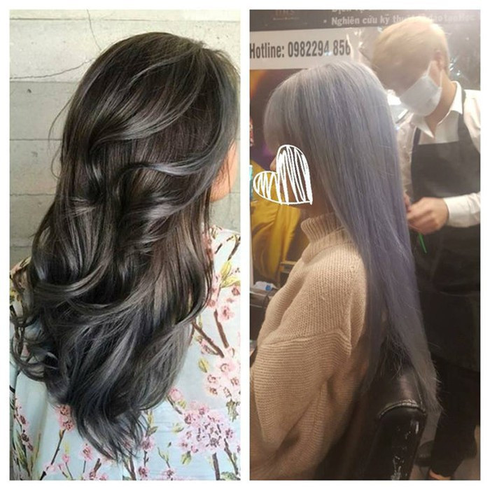 Bên cạnh việc làm xoăn, việc nhuộm tóc đón Tết cũng là mối lo thực sự với các chị em. Chuyện lệch tông màu chắc hẳn sẽ không thể tránh được.