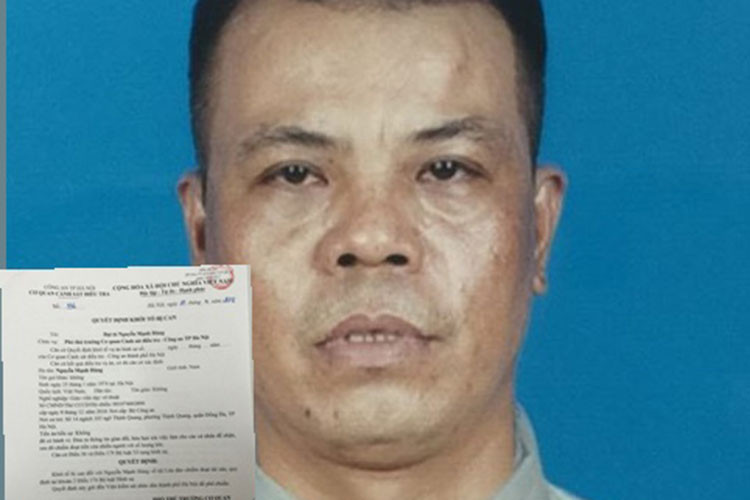 Mới đây, cơ quan điều tra Công an TP Hà Nội khởi tố Nguyễn Mạnh Hùng về tội danh Lừa đảo chiếm đoạt tài sản. Ảnh: Congly