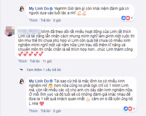 Đỗ Mỹ Linh lên tiếng giữa ồn ào làm giám khảo.