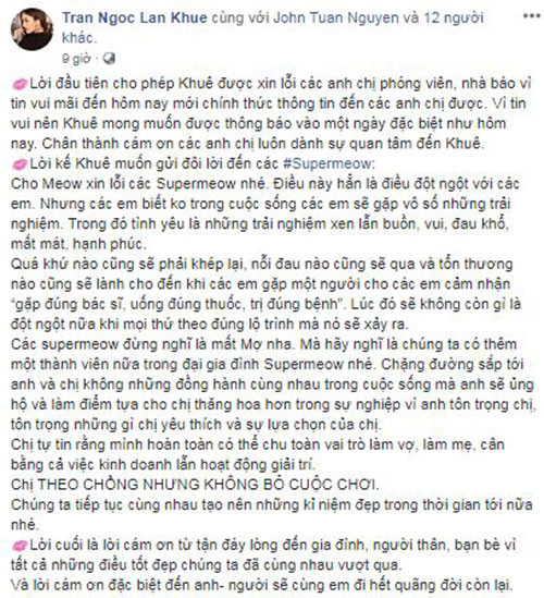 Chia sẻ của Lan Khuê.