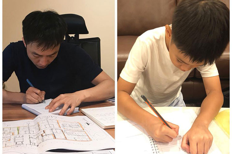 Chồng cũ của Hồ Ngọc Hà nhắn nhủ con trai: “Chúng ta cùng cố gắng nào”.