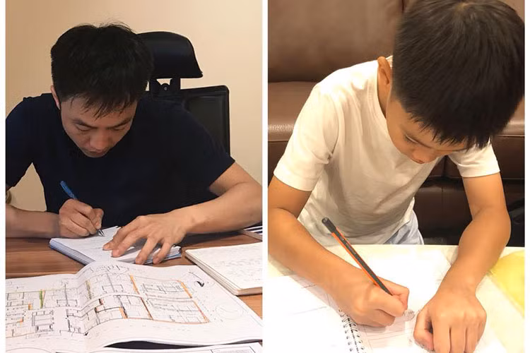 Chồng cũ của Hồ Ngọc Hà nhắn nhủ con trai: “Chúng ta cùng cố gắng nào”.