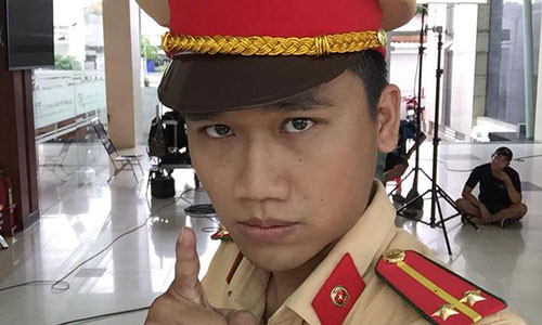 Hình ảnh Xuân Nghị trên phim trường. Ảnh: FBNV