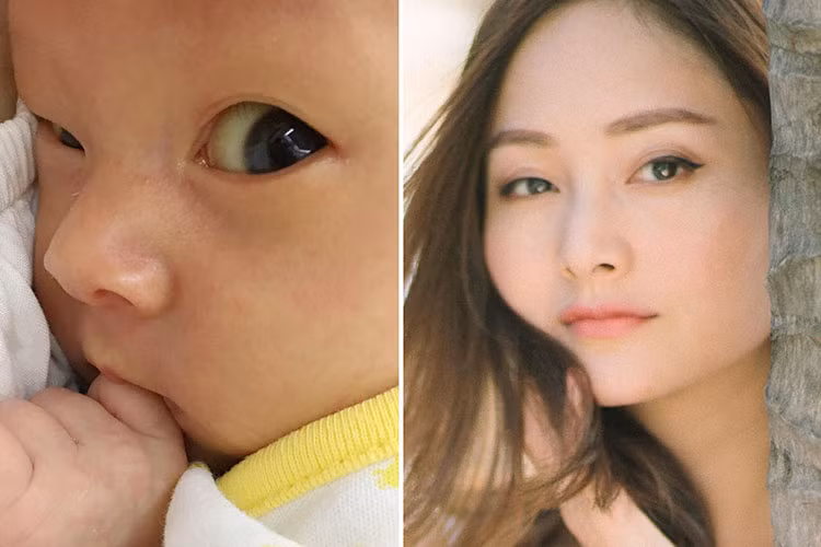 Lan Phương khoe con gái chưa đầy tháng tuổi.