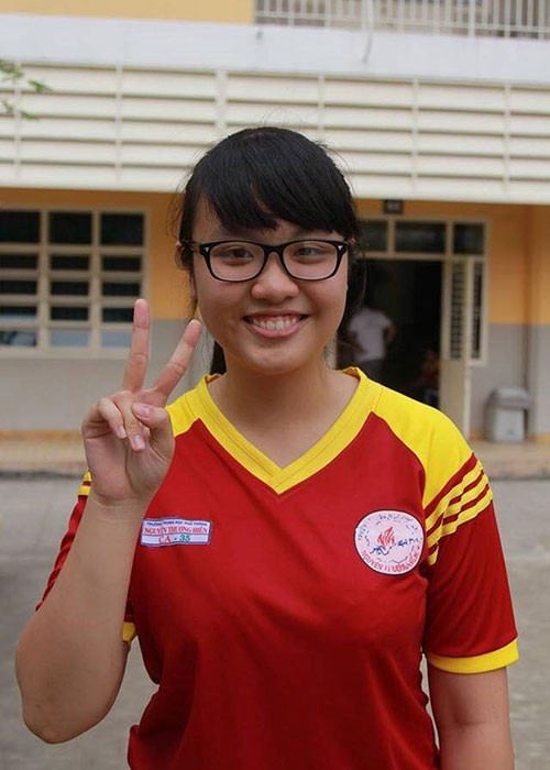 Thủy Tiên đã tích cực giảm cân trong hơn 1 năm, sau đó tham gia cuộc thi Hoa khôi Ngoại thương 2018. Ảnh: Thegioitre