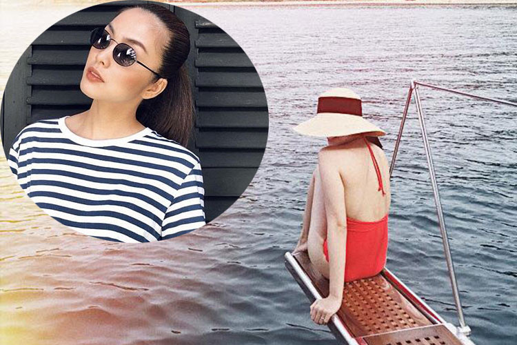 Hot Face sao Việt 24h: Tăng Thanh Hà đăng tải khoảnh khắc gợi cảm trong trang phục áo tắm.