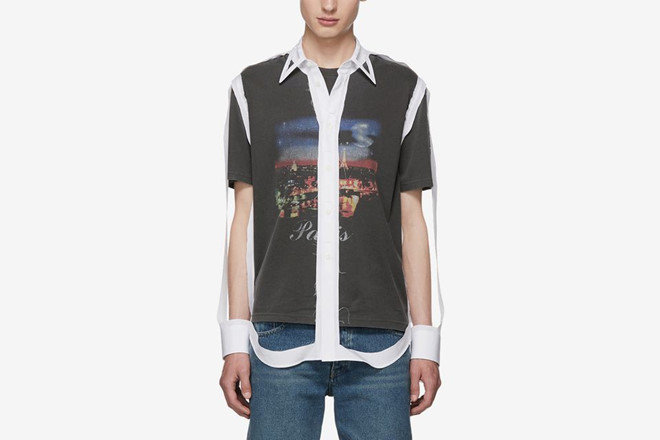 Nhà mốt Maison Margiela gợi ý cách kết hợp cùng mẫu áo trong suốt khác lạ.