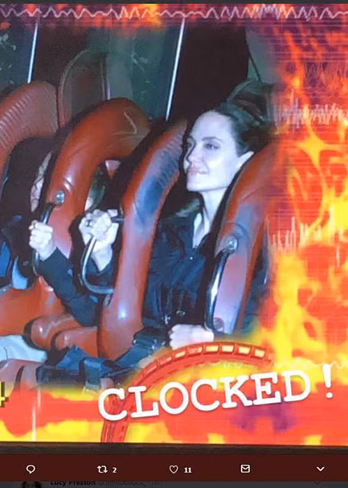 Angelina Jolie đang ở Anh quay phim "Maleficent 2". Tuy nhiên, nữ diễn viên đã dành cả ngày thứ hai mới đây để đi chơi công viên cùng các con nhân dịp sinh nhật của cô.