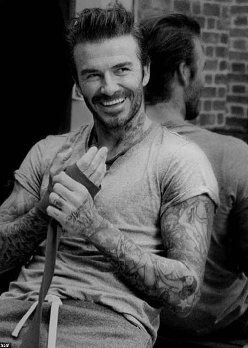 Trong khi đó, trên trang cá nhân, David Beckham chia sẻ hình ảnh quảng cáo cho một thương hiệu riêng.