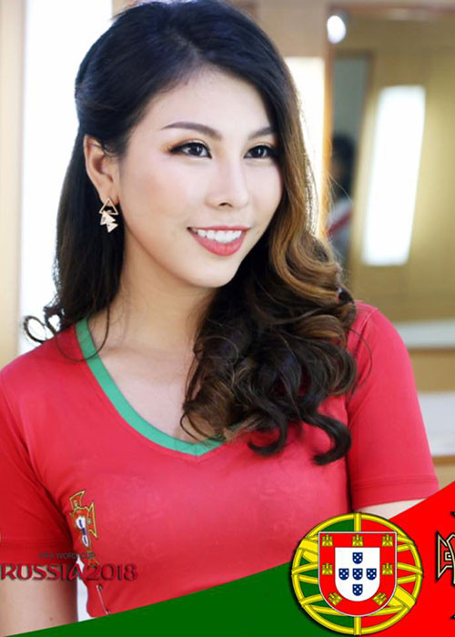 Hiện tại, Vân Anh gương mặt đại diện cho đội tuyển Bồ Đào Nha trong chương trình "Nóng cùng World Cup 2018".