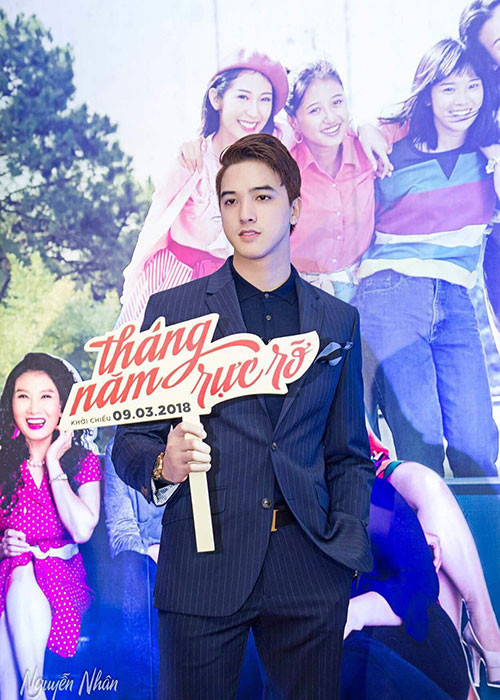 Chàng hot boy sinh năm 1994 còn góp mặt trong bộ phim "Tháng năm rực rỡ". Ảnh: FBNV