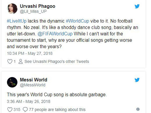 Dân mạng chê ca khúc "Live it up". Ảnh: Hindu