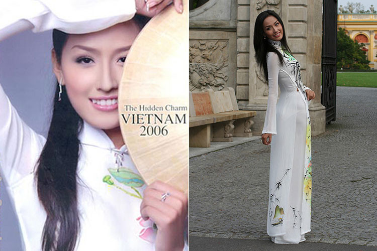 Năm 2006, sang Ba Lan thi Hoa hậu Thế giới, Mai Phương Thúy bị mất vali. Do mất trang phục cho phần thi Tài năng, cô đã phải bỏ lỡ phần thi này. Ảnh: Zing