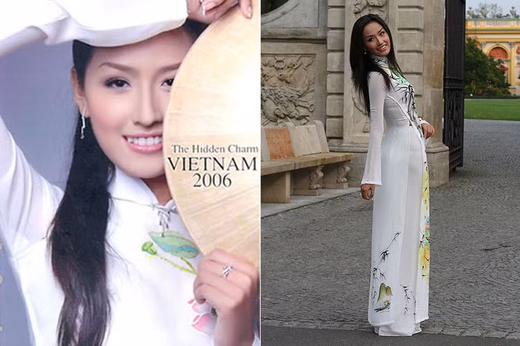Năm 2006, sang Ba Lan thi Hoa hậu Thế giới, Mai Phương Thúy bị mất vali. Do mất trang phục cho phần thi Tài năng, cô đã phải bỏ lỡ phần thi này. Ảnh: Zing