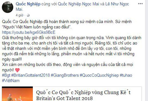 Chia sẻ của Quốc Nghiệp.