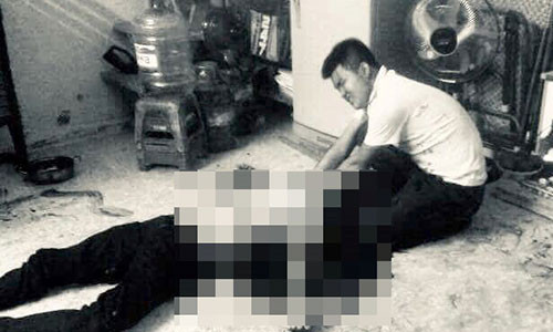 Hiện trường vụ án mạng. Ảnh: Tùng Lâm.