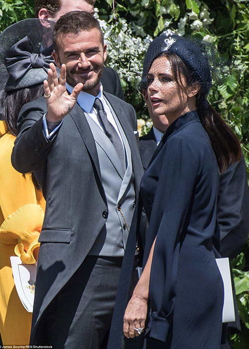 Gần đây vợ chồng Beckham - Victoria xuất hiện bên nhau tại tiệc cưới của Hoàng tử Harry và Meghan Markle.