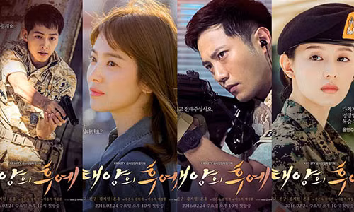 Dàn diễn viên phim "Hậu duệ mặt trời". Ảnh: KBS