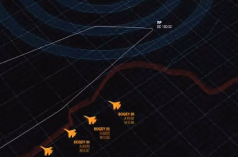 Khi mục tiêu tiến gần đến bán kính nguy hiểm, màn hình PS-05 trong buồng lái JAS-39 Gripen F sẽ hiển thị với cảnh báo với màu vàng để phi công có thời gian xử lý.