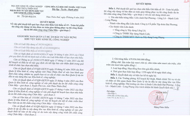 Nang luc Dat Phuong trung thau du an de chan song cang Chan May