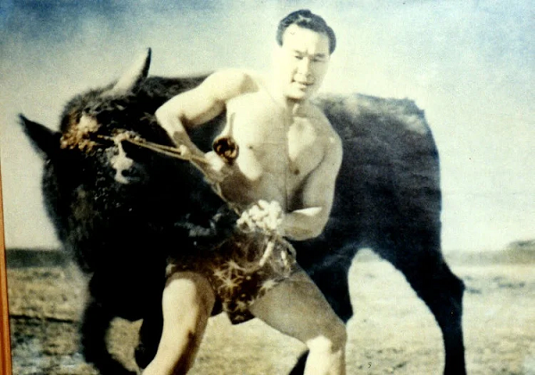 Masutatsu Oyama từng hạ gục 52 con bò khỏe mạnh, giết ba con trong số đó chỉ bằng một cú đấm. Với 49 con còn lại, ông đều dùng tay không chém bay sừng của chúng. Masutatsu cũng nhận lời thách đấu với các võ sư khác, nhưng phần lớn đều chiến thắng bằng một đấm duy nhất.