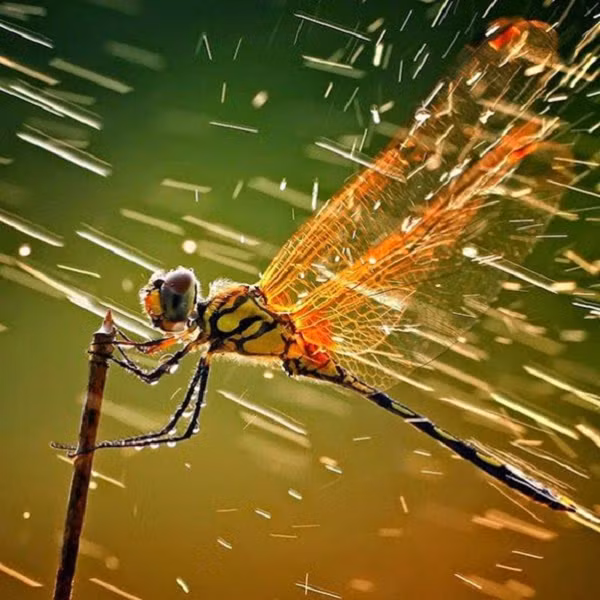  Chuồn chuồn là bá chủ trong thế giới các loài có cánh về tốc độ bay. Loài côn trùng này nặng dưới 1g lại có thể bay với tốc độ 50km/h.