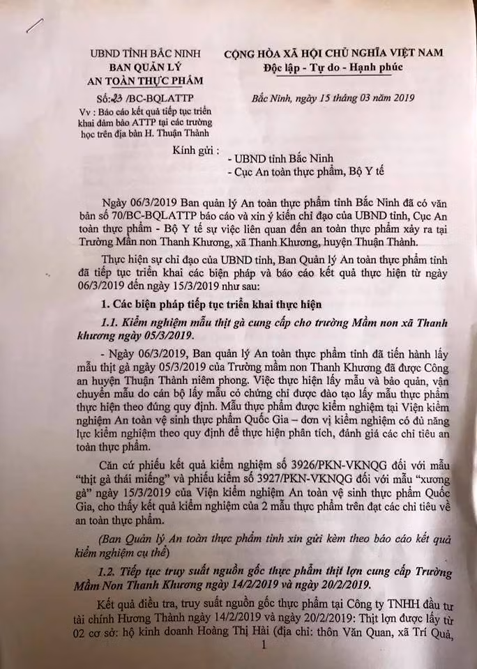 Ban Quan ly An toan thuc pham bao cao gi vu hang tram hoc sinh nhiem san lon?-Hinh-2