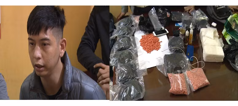 CSGT Thai Binh bat giu doi tuong van chuyen ca yen ma tuy