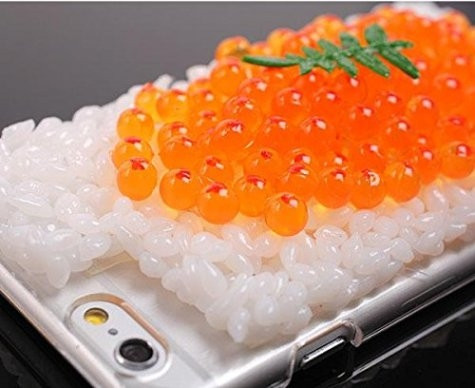 Ốp lưng iPhone sushi trứng cá hồi.