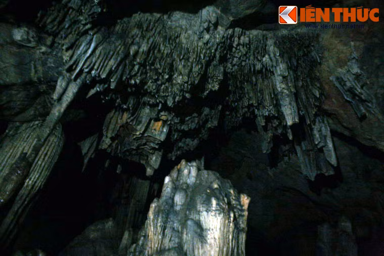 Trong dộng có cả những thanh đá thiên cầm (đàn trời), khi gõ vào sẽ phát ra những thanh âm trẩm bổng như nhạc cụ.