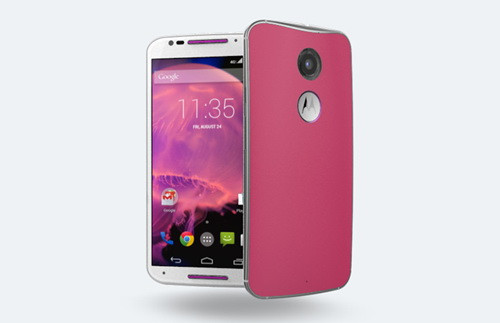  5. Motorola Moto X (2014). Với khả năng "thay vỏ như thay áo" cùng hàng chục tấm ốp lưng màu sắc khác nhau, thế hệ smartphone cao cấp Moto X của Motorola cũng có thể góp mặt trong danh sách này. Tuy còn khá hiếm gặp tại thị trường Việt, tuy nhiên thương hiệu Moto X lại cực kỳ được ưa chuộng tại các quốc gia Bắc Mỹ và châu Âu nhờ những đường nét thiết kế đậm chất doanh nhân, cùng phần cứng không kém phần mạnh mẽ khi so sánh với các thương hiệu smartphone hàng đầu khác.