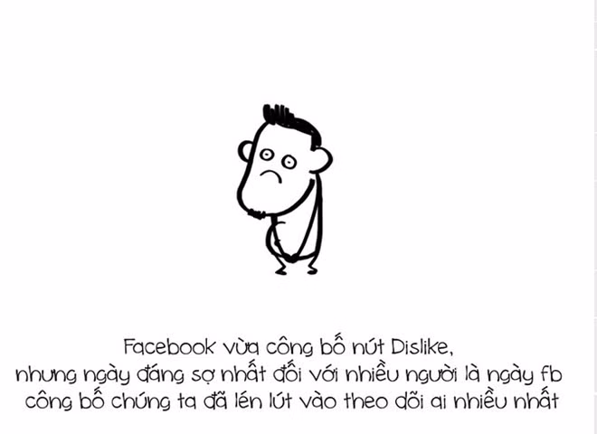 Mới đây, Facebook cho ra mắt sự kiện công bố nút Dislike. Tuy nhiên, với nhiều người, điều này không đáng sợ bằng việc nhà mạng công bố việc chúng ta theo dõi ai nhiều nhất.