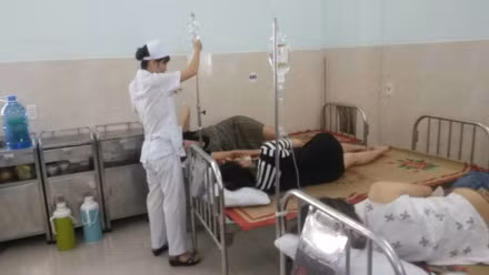 Một số bệnh nhân được điều trị tại bệnh viện