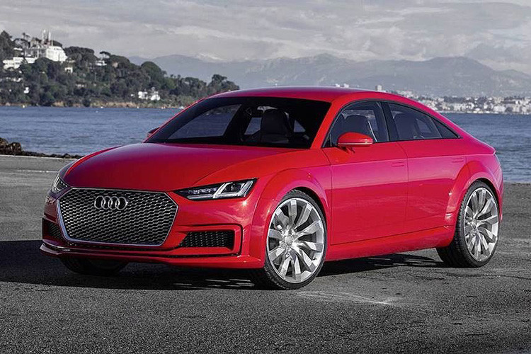 Audi TT Sportback Concept - Được hãng xe sang Audi ra mắt vào năm 2014 tại triển lãm Paris Motor Show. Audi TT Sportback Concept sử dụng nền tảng MQB như A3 và sở hữu kích thước nhỉnh hơn một chút so với TT tiêu chuẩn. Khối động cơ TFSI 2,0 lít tăng áp là trái tim của Audi TT Sportback Concept với công suất lên tới 400 mã lực.