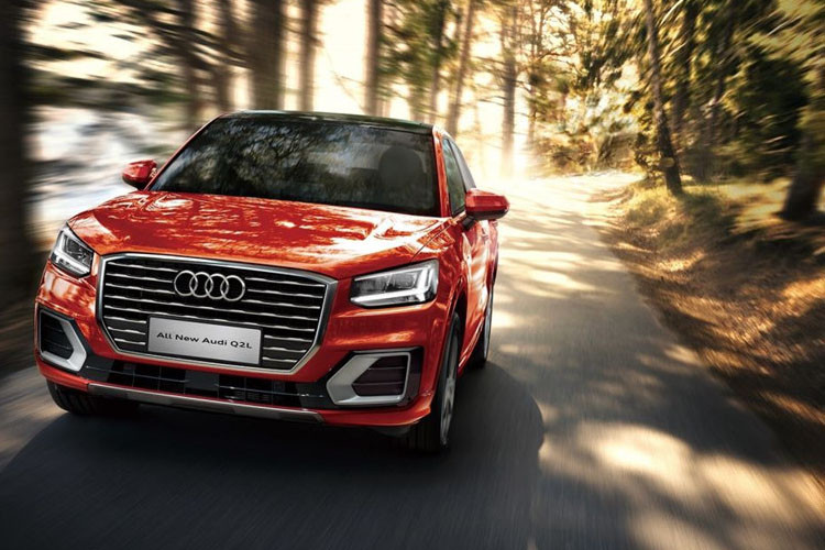 Về diện mạo, tất cả các cột chữ B và C trên Audi Q2L 2018 đều được sơn màu đen để tạo hiệu ứng mui xe thấp, thể thao hơn.Audi đưa ra 7 loại vành với kích thước 17 và 18 inch cho Q2L 2018.