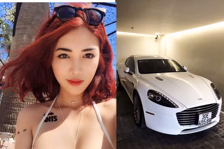Cận cảnh nhan sắc của hotgirl sở hữu siêu xe hàng hiếm này.