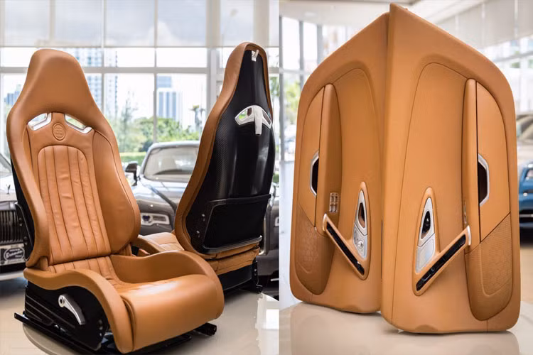 Nội thất rao bán được sử dụng cho tất cả các dòng xe của Veyron sản xuất trong giai đoạn từ 2006 tới 2015, về cơ bản bao gồm tất cả các model Veyron đã được sản xuất.