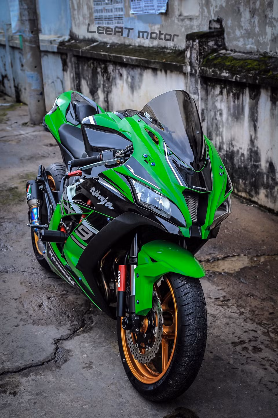 Phần mũ đầu tạo điểm nhấn cho sự thay đổi nhất. bản độ này sử dụng toàn bộ dàn mũ phía trước thừa hưởng từ Ninja ZX-10R. Tuy nhiên, để phù hợp với khung xe của Z800, dàn mũ được thiết kế lại, tinh chỉnh để đảm bảo các khớp nối luôn chắc chắn khi xe vận hành ở tốc độ cao.