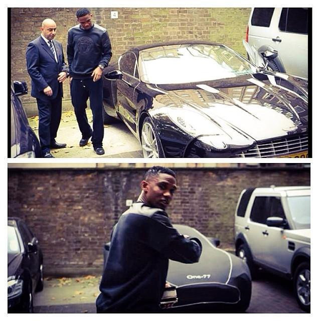 Siêu xe đắt giá nhất cùa cầu thủ Eto’o là chiếc Aston Martin One-77 có giá 1,25 triệu bảng ra đời vào năm 2008, số lượng sản xuất giới hạn 77 chiếc trên toàn thế giới.