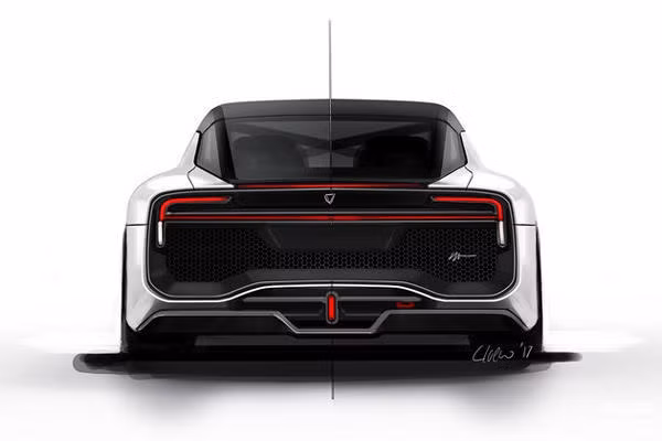 Thiết kế đầu xe đẹp mắt với hệ thống đèn LED hình chữ L hiện đại.