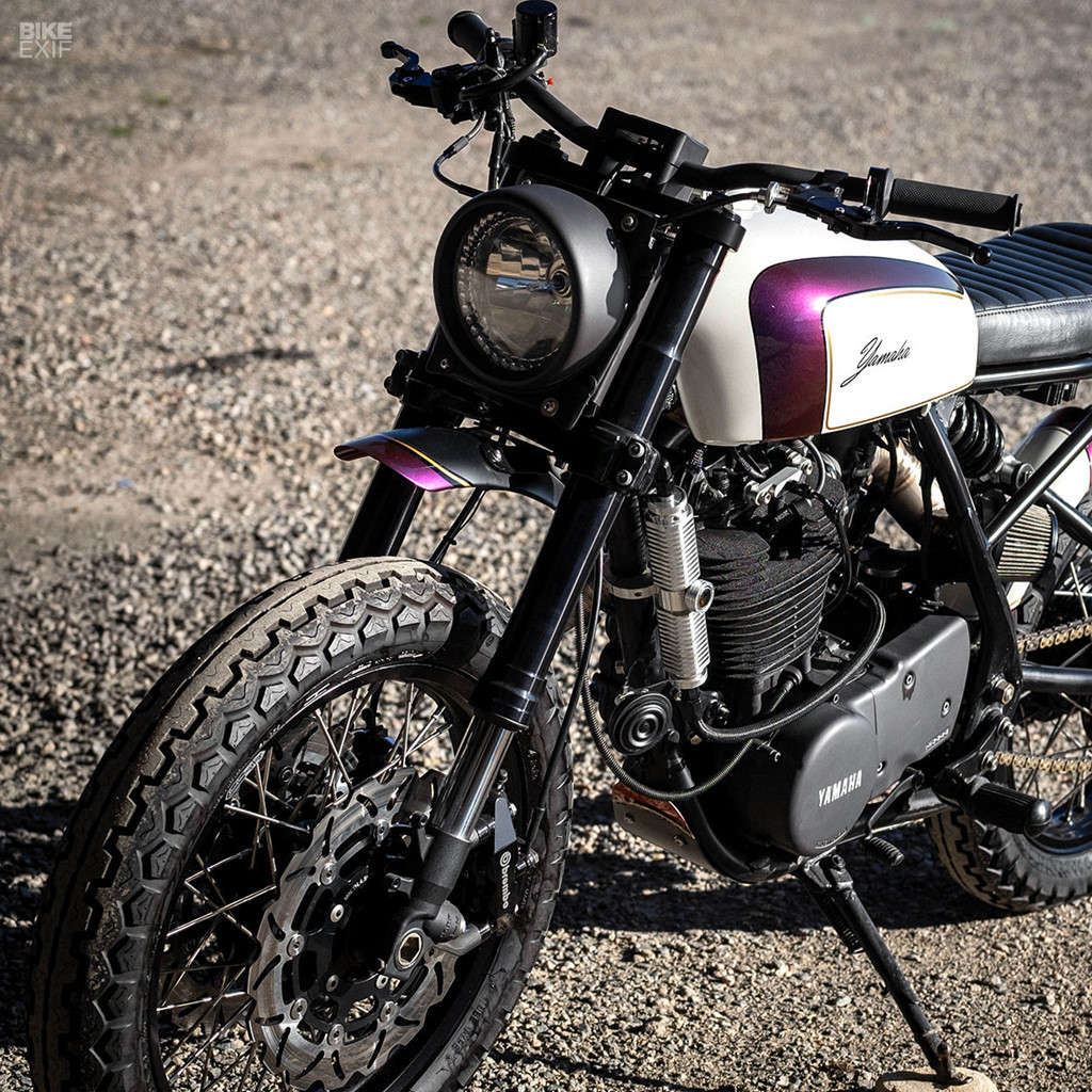 Yamaha SR500 1978 được Joseph Savor thu mua từ một bãi phế liệu chính vì thế chiếc xe hầu như phải trùng tu toàn bộ từ ngoại hình đến động cơ.