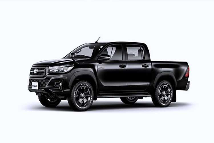 Nguyên mẫu của bản độ Hilux TRD Black Rally Edition này dựa trên phiên bản Toyota Hilux 2019 facelift.