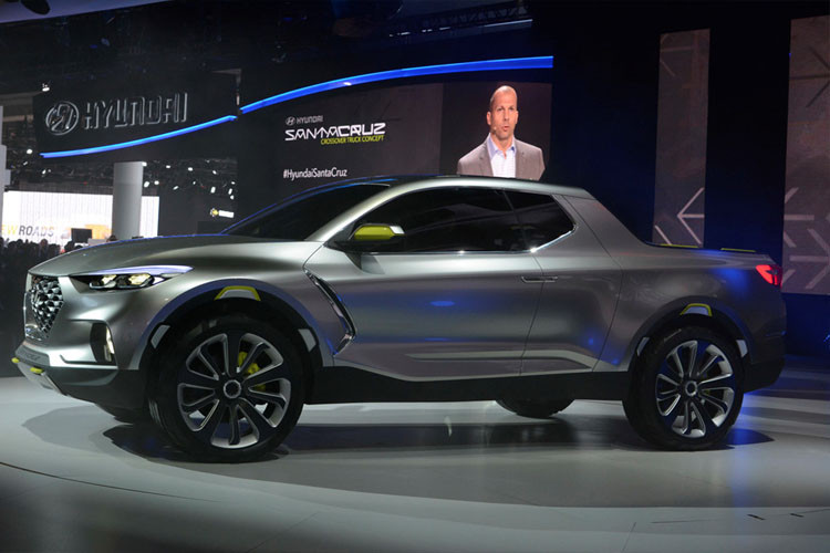 Bản concept của mẫu bán tải này được hãng xe ôtô Hyundai trang bị khối động cơ diesel, tuy nhiên bản sản xuất sẽ không trang bị động cơ này.