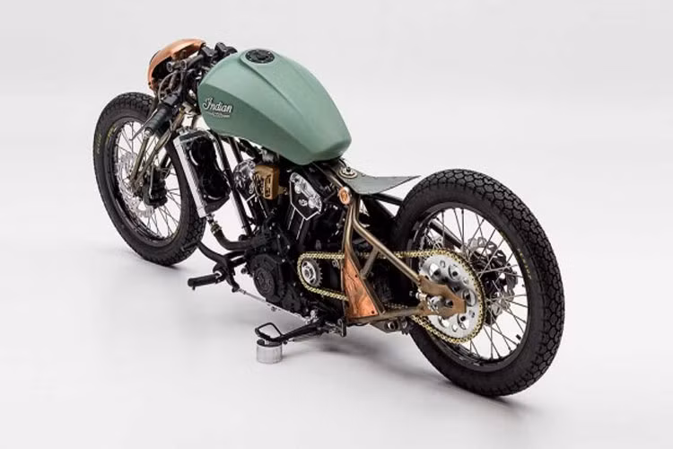 Chiếc xe sở hữu phong cách lạ và không có sự trùng lặp với bất kỳ bản độ xe môtô Indian nào trước đó. Đây là một trong 12 chiếc xe được lựa chọn bởi các tay độ chuyên nghiệp và các chuyên gia về độ xe như Roland Sands, Satya Kraus, Jasan Paul Michaels.